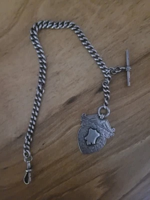 Antique Silver Pocket Watch FOB With Red Onyx And Blood Stone 50 Grams Of Silver - Image 1 of 4