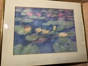 Helena Van Emmerik-Finn "Floral Botanical Scene" Pastellgemälde - signiert/gerahmt - Bild 1 von 13