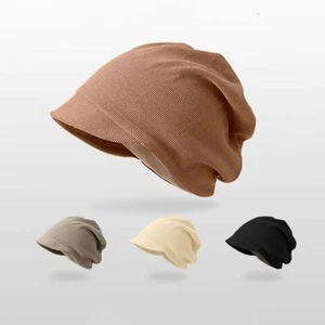 Keep Warm Slouchy Baggy Caps Solid Color Skull Cap Beanie Hat  Autumn Winter - Picture 1 of 17