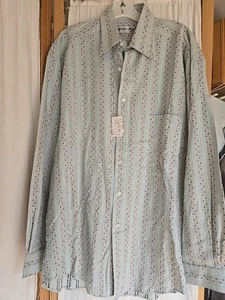 Vintage Andrea Fezza Shirt S Print LS - Picture 1 of 4