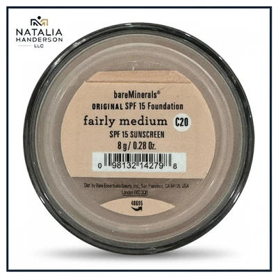BareMinerals Original Foundation Fairly Medium C20 8g 0.28oz Loose Powder SPF15 - Image 1 of 4