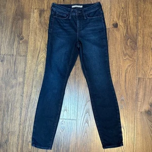 Athleta Sculptek Dark Wash Stretch High Rise Slim Skinny Women's Jeans Size 6 - Picture 1 of 8