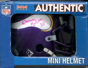 Darrin Nelson Minnesota Vikings Autographed Signed Riddell Authentic Mini Helmet - Picture 1 of 1