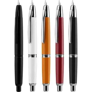 MAJOHN A1 Press Fountain Pen Retractable Extra Fine Nib 0.4mm Metal Matte Black - Picture 1 of 27