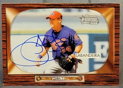 2004 Bowman Heritage #312 Josh Labandeira RC Signed Auto Autographed COA - Image 1 of 2