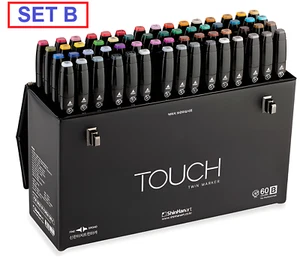 SHINHAN TOUCH TWIN MARKER SET B 60 Farben Premium Professional Artist Grade - Bild 1 von 18