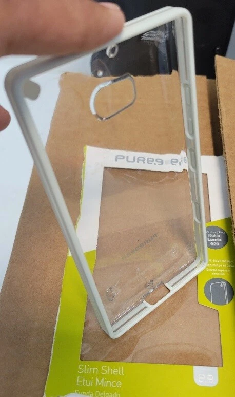 PureGear SLIMSHELL чехол для Nokia/MicroSoft LUMIA значок 929 - прозрачный / белый - Изображение 1 из 1