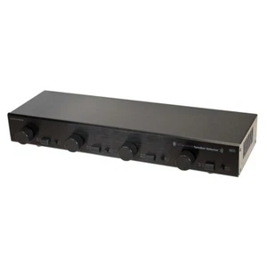4-Kanal A/B Stereo Audio Lautsprecher Schalter Wahlschalter mit Lautstärkeregler - Bild 1 von 3
