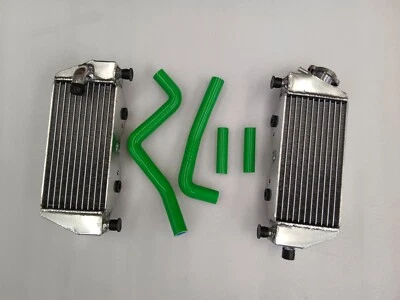 Radiador aluminio + manguera para Kawasaki KX125 1994-1998 KX250 1995 1996 1997 1998 Foto 1 de 4