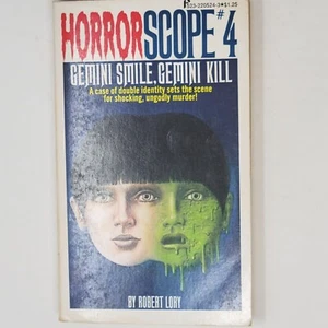 ROBERT LORY 1ST ED- Horrorscope #4: Gemini Smile, Gemini Kill - Picture 1 of 4