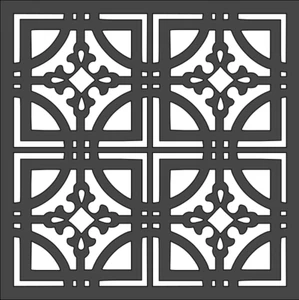 8"x8" Clear Plastic Stencil - Pattern (RG75)***** - Picture 1 of 2