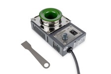 Quick Löttiegel 200W sensorgeregeltes Lötbad rund bis 500°C Titanium beschichtet