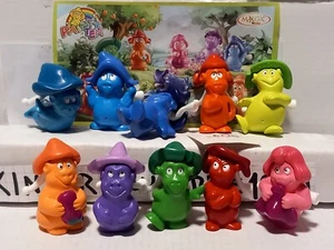 JUEGO COMPLETO DE DIEZ FIGURAS PINTADAS PARA NIÑOS SORPRESA FERRERO + TOPPER DE PASTEL BPZ RARO - Imagen 1 de 13
