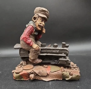 Vintage Tom Clark "CHEF" Wichtel Elfe alter Mann Bergmann Zug Eisenbahn Figur Deko - Bild 1 von 11