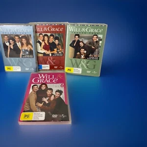 Will & Grace Complete Seasons 2,3,4 & 6 Tv Series Reg 4 Free Postage - Picture 1 of 4