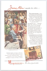 1945 Magnavox Radio Phonograph Vintage Print Ad Jerome Kern Pretty Women - Bild 1 von 2