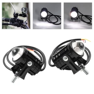 2X Headlight Driving Spot Light Fog Lamp White Hi-Lo Beam Motorcycle UTV ATV - Foto 1 di 15