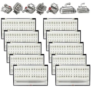 10 soportes de ortodoncia dental autoligables Ormco DAMON metal estándar MBT 022 - Imagen 1 de 17