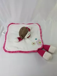 Baby Starters Sock Monkey Lovey Security Blanket Stuffed Animal Toy - Imagen 1 de 6