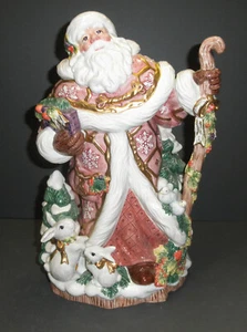 Fitz and Floyd Snowy Woods Vase- New in Box -19/1207 - Picture 1 of 6