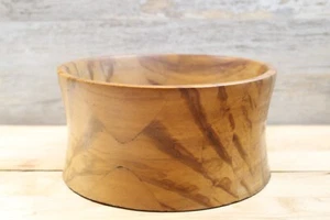 Cuenco de madera vintage de 8” x 4” maceta fondo de fieltro - Imagen 1 de 9
