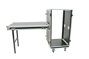 OSP 20 Space ATA Rack Road Case with Side Attached Lid Table  - Picture 1 of 11