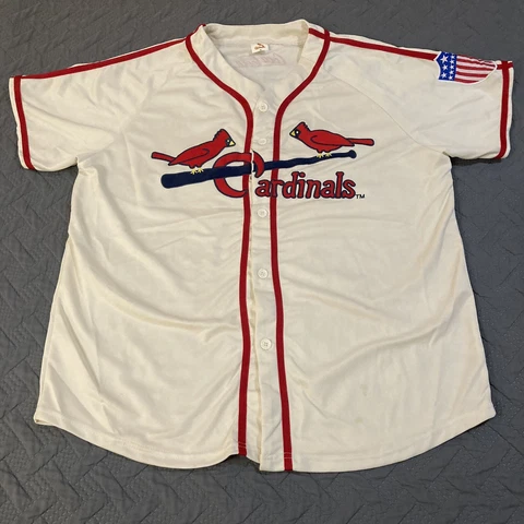 AUTHENTIC VINTAGE ST LOUIS CARDINALS XL CREAM FLAG COCA COLA EMBROIDERED USA MLB Cover