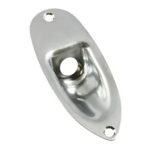 New chrome Fender Stratocaster Jack Plate - Picture 1 of 1