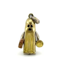Ghost EDC Messing Minifigur kreatives Geschenk Schlüsselband zum Selbermachen Anhänger Outdoor Werkzeug - Bild 1 von 4