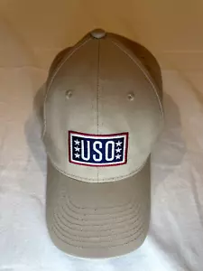 Gorra de béisbol USO Support Our Heroes sombrero tostado ajustable - Imagen 1 de 4