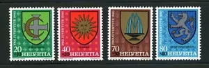Schweiz kompletter postfrischer Satz #B475-478 Wappen Typ Briefmarken - Bild 1 von 1