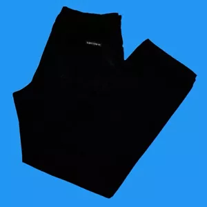 Pantaloni Versace V2 Da Uomo Taglia 38x34 Gamba Dritta Rilassati Neri 5 Tasche Made In Italy - Foto 1 di 24