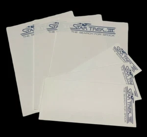 STAR TREK III original Letterhead Stationery original production material - Picture 1 of 1