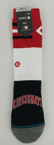 Stance MLB Cincinnati Reds Crew Socks Men's Medium 6-8.5 or Women's 8-10.5 Cover