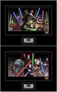 Jedi vs Sith Ahsoka Plo Koon Kit Fisto Ventress Star Wars The Clone Wars Art - Picture 1 of 5