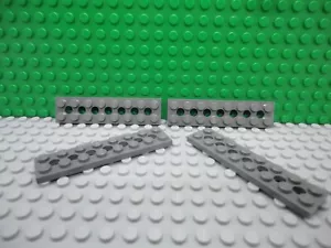 Lego 4 Gris Azulado Oscuro 2x8 Placa Base Técnica NUEVA - Imagen 1 de 1