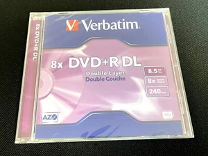 1 Stück Rohling Verbatim DVD+R DL Double Layer 240 Min. 8.5GB 8X Neu OVP - Bild 1 von 3