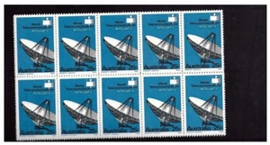 MINT 1968 WORLD SATELLITE COMMUNICATION INTEL SAT II BLOCK OF 10 - Picture 1 of 1