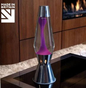 Mathmos Full Size Astro CANDLE powered Lava Lamp With PINK wax In CLEAR Liquid - Picture 1 of 9
