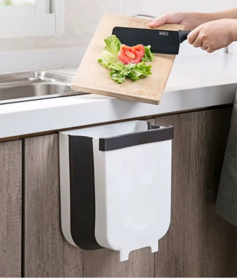 9L Faltbarer Abfallbehälter  Weiß - Bild 1 von 4