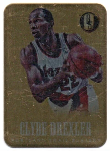 2013-14 Panini Gold Standard Metal #40 Clyde Drexler Portland Trail Blazers - Imagen 1 de 1