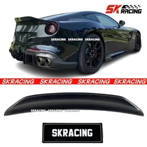 Fits Ferrari F12 Berlinetta Coupe 2013-2017 Carbon Fiber Rear Trunk Spoiler Wing - Picture 1 of 21