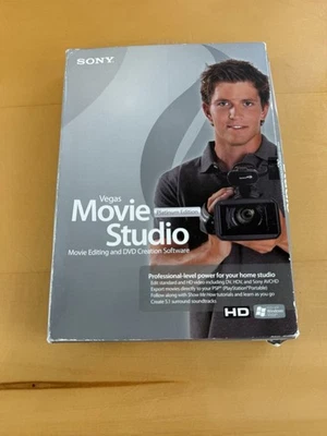 Sony Vegas Movie Studio HD Platinum Video Editing Audio Software NEW SEALED - Image 1 of 4