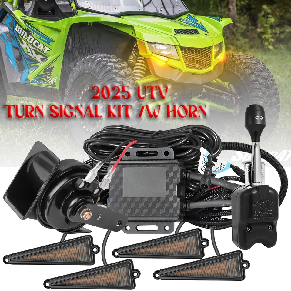 For Arctic Cat Wildcat XX UTV Turn Signal Horn Street Legal Kit Plug & Play ATV - Image 1 of 4