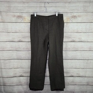 Pantaloni vintage Pendleton lana carriera gamba dritta marrone tweed taglia 14 - Foto 1 di 9