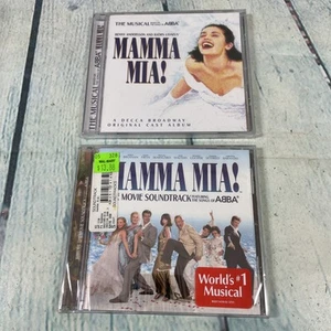 2 Mama Mia! CDs - Movie Soundtrack 2008 and Broadway Musical O.C.R. - New Sealed - Picture 1 of 7