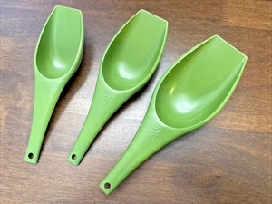 Lot de 3 tasses à mesurer plastique Foley vert avocat vintage MCM 1/4 1/3 1/2 cuillère - Photo 1/6