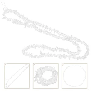 2 Piezas Collar Cristal Pulsera Cuentas Piedra para Pulseras Porcelana - Imagen 1 de 12