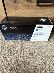 GENUINE OEM SEALED HP LASERJET 508A Cyan Toner Cartridge - Photo 1/2