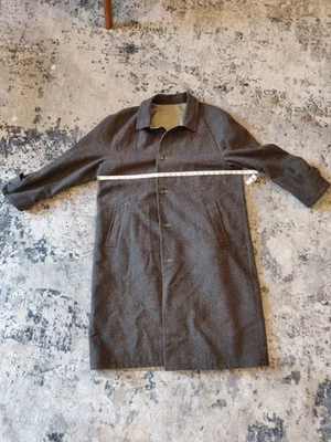 Abrigo de algodón tweed reversible vintage Brooks Brothers 44L Foto 1 de 4